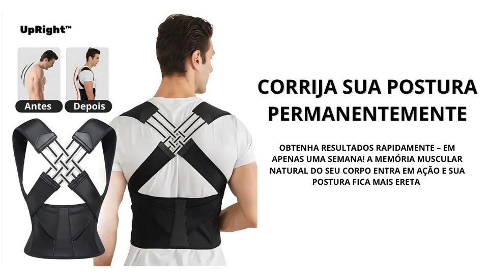 Corretor de Postura UpRight™ - Loja Doutor Saude